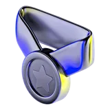Imagem de uma medalha em 3D